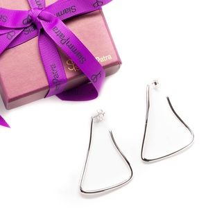 NEW 2.5” Triangle Chain Link Earrings